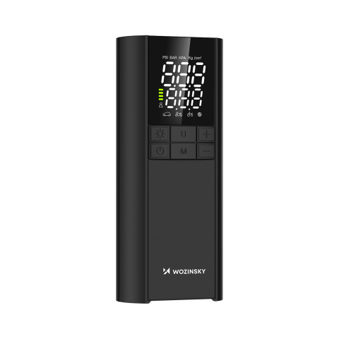 
Kompresorius, elektrinis siurblys, išorinė baterija, žibintuvėlis, 150 PSI, 8000mAh - juodas
