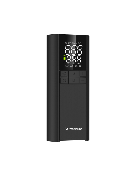 
Kompresorius, elektrinis siurblys, išorinė baterija, žibintuvėlis, 150 PSI, 8000mAh - juodas
