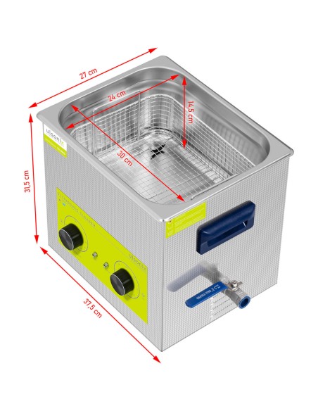 Skalbyklė ultragarsinis vonios valytuvas 10 l 240 W Skalbyklė ultragarsinis vonios valytuvas 10 l 240 W