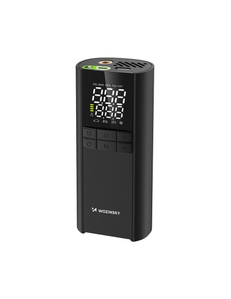
Kompresorius, elektrinis siurblys, išorinė baterija, žibintuvėlis, 150 PSI, 8000mAh - juodas
