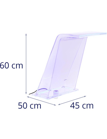 Krioklio snapelis su LED apšvietimu 45 cm, vandens srautas 395 mm Krioklio snapelis su LED apšvietimu 45 cm, vandens srautas 395 mm