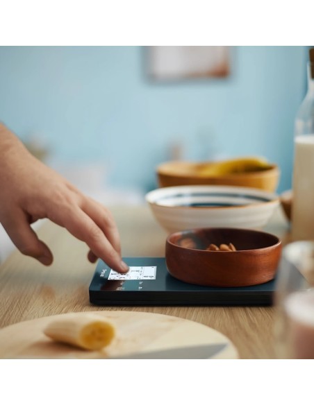 
Išmaniosios virtuvės svarstyklės su ekranu ir „Bluetooth“ programėle, 10 kg – juodos
