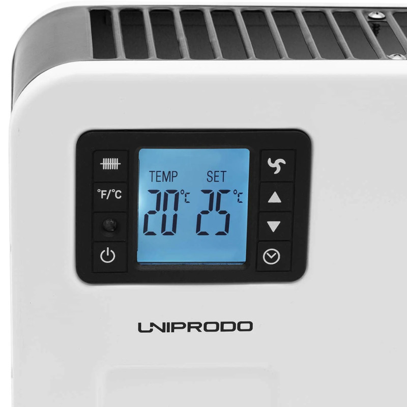 Elektrinis konvektorinis šildytuvas su nuotoliniu valdymu iki 25 m2 LCD 2300 W