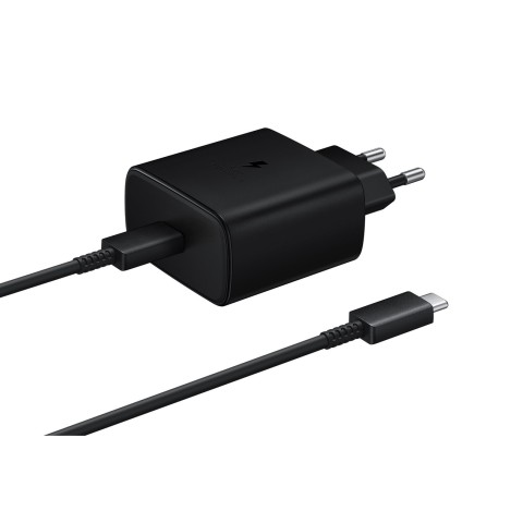 
„Samsung EP-TA845EWE“ sieninis įkroviklis su USB-C laidu, 45 W, 1,8 m, juodas
