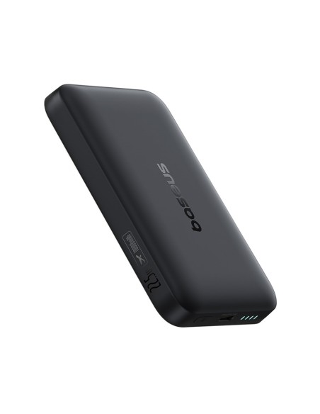 
„EnerFill FM11 Ultra-Mini MagSafe“ išorinė baterija, 10000 mAh, 22,5 W, su USB-C laidu – juoda
