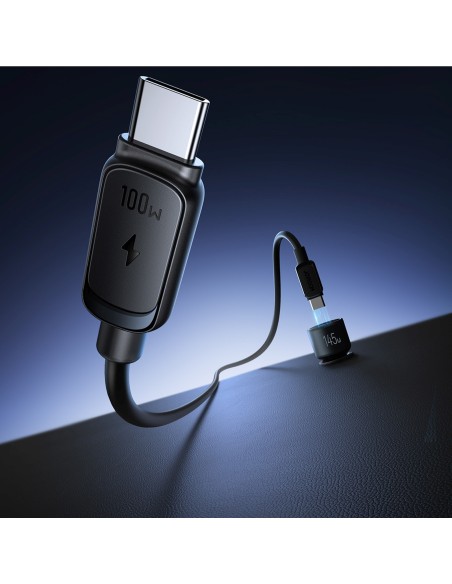 
USB-A USB-C automobilinis įkroviklis su 145 W laidu – tamsiai pilkas
