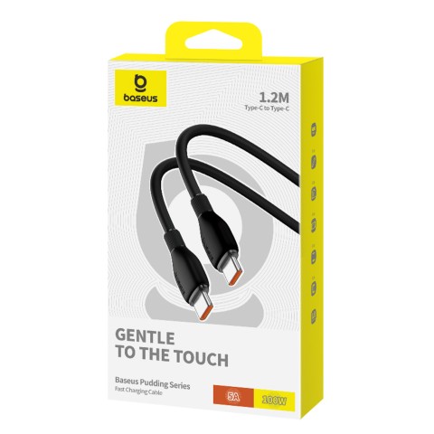 
Pudding serijos 100 W USB-C laidas 1,2 m – juodas
