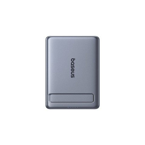 
Itin plonas 5000 mAh talpos išorinis akumuliatorius su stovu ir „PicoGo AM31 Qi2 MagSafe 20W“ laidu – pilkas
