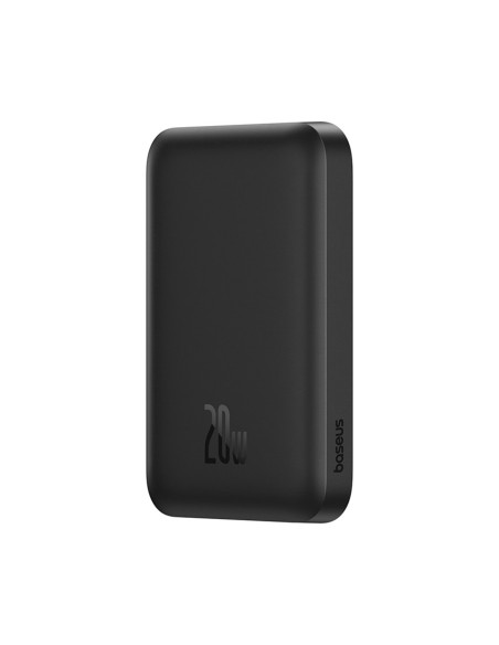 
6000mAh 20W indukcinis išorinis akumuliatorius su USB-C laidu, magnetiniu „Mini Air“ – juodas
