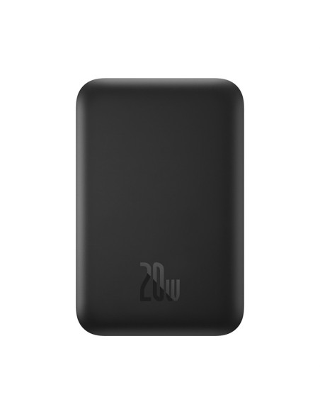 
6000mAh 20W indukcinis išorinis akumuliatorius su USB-C laidu, magnetiniu „Mini Air“ – juodas
