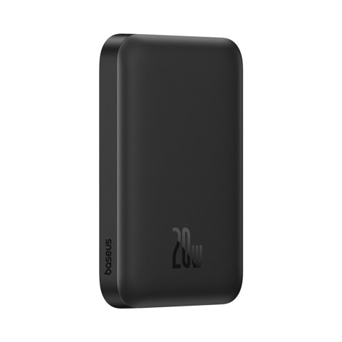 
6000mAh 20W indukcinis išorinis akumuliatorius su USB-C laidu, magnetiniu „Mini Air“ – juodas
