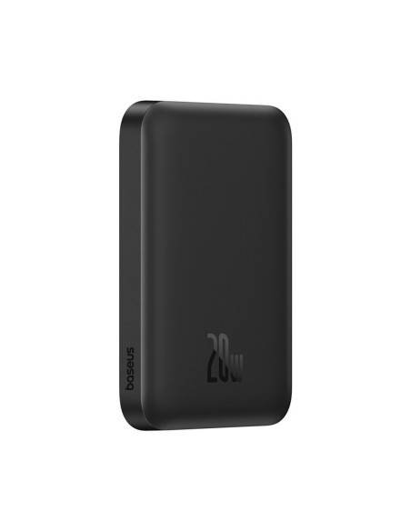 
6000mAh 20W indukcinis išorinis akumuliatorius su USB-C laidu, magnetiniu „Mini Air“ – juodas
