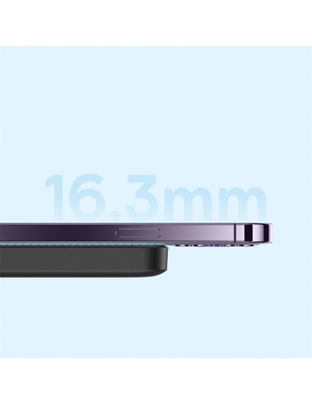 
6000mAh 20W indukcinis išorinis akumuliatorius su USB-C laidu, magnetiniu „Mini Air“ – juodas
