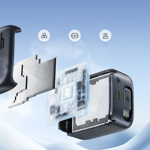 
„EnerCore CJ11“ 45 W USB-C sieninis įkroviklis su ištraukiamu USB-C laidu – juodas
