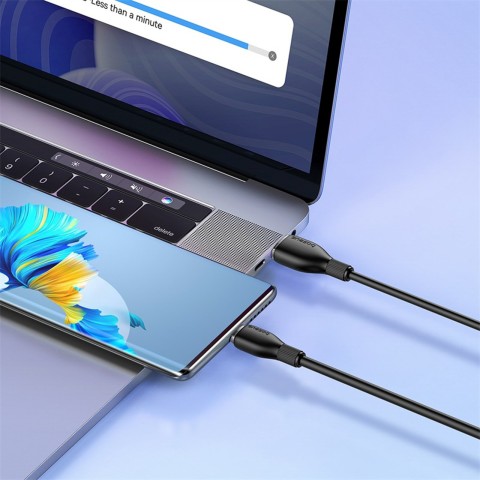 
USB-A - USB-C Pudding serijos 100W 2m kabelis - juodas
