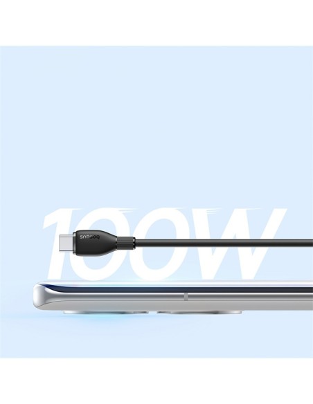 
USB-A - USB-C Pudding serijos 100W 2m kabelis - juodas
