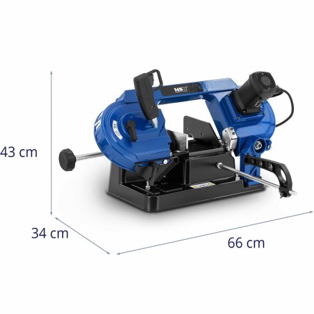 Juostinis pjūklas metaliniam plastikui pjovimo aukštis 14 cm pjovimo plotis 18 cm 680 W Juostinis pjūklas metaliniam plastikui pjovimo aukštis 14 cm pjovimo plotis 18 cm 680 W