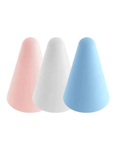 Silikoniniai rašiklio antgaliai balta mėlyna rožinė vidutinė 12vnt. Silikoniniai rašiklio antgaliai balta mėlyna rožinė vidutinė 12vnt.