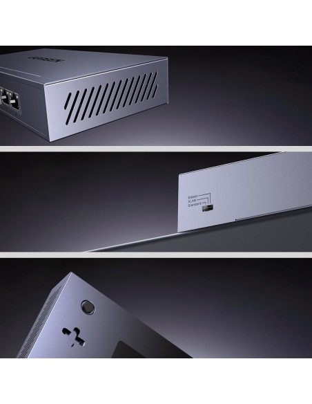 
6 prievadų 1 Gb/ s Ethernet tinklo komutatorius su PoE – pilkas
