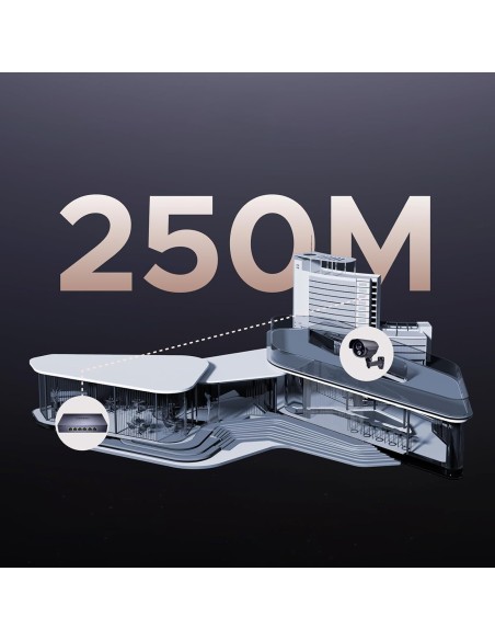 
6 prievadų 1 Gb/ s Ethernet tinklo komutatorius su PoE – pilkas

