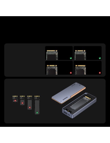 
M.2 NVMe SSD korpusas su aktyviu aušinimu, USB4 40Gb/ s – pilkas
