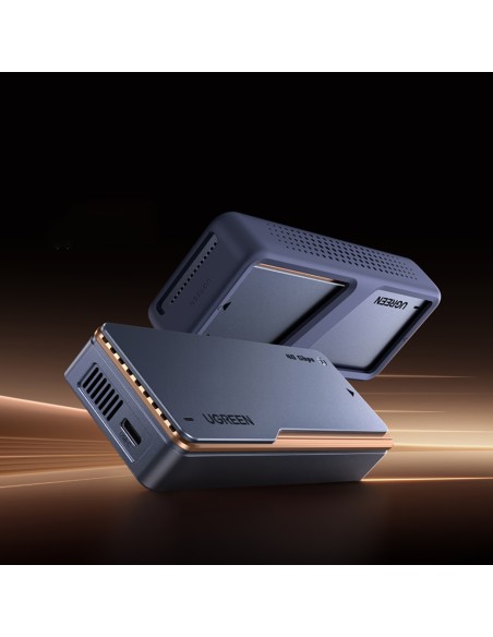 
M.2 NVMe SSD korpusas su aktyviu aušinimu, USB4 40Gb/ s – pilkas
