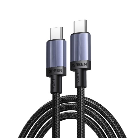 
USB-C PD 100W 5A 1m kabelis – juodas
