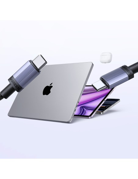 
USB-C PD 100W 5A 1m kabelis – juodas
