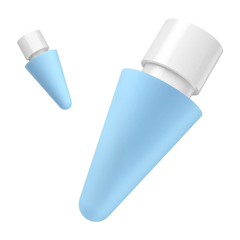 Silikoniniai rašiklio antgaliai balta mėlyna rožinė vidutinė 12vnt.