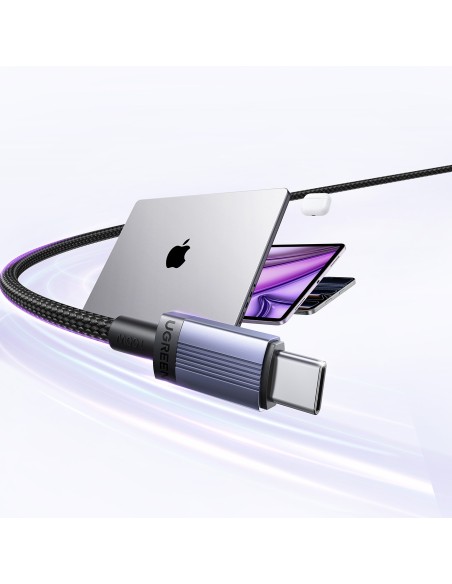 
USB-C PD 100W 5A 3m kabelis – juodas

