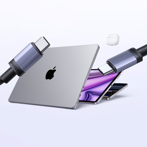 
USB-C PD 100W 5A 3m kabelis – juodas
