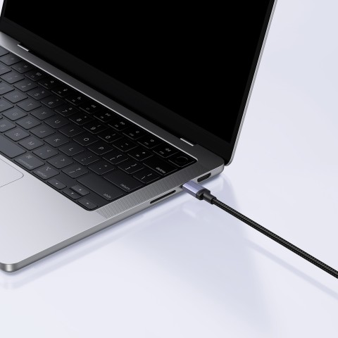 
USB-C PD 100W 5A 3m kabelis – juodas
