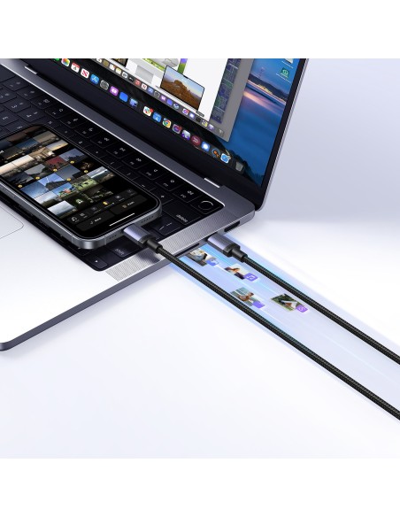 
USB-C PD 240W 1m kabelis – juodas
