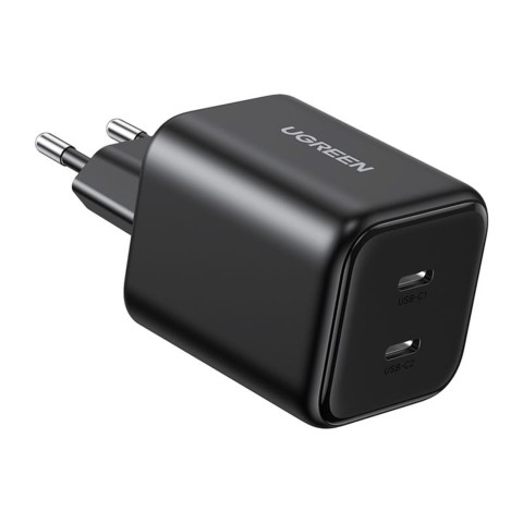 
USB-C GaN 45W sieninis įkroviklis – juodas
