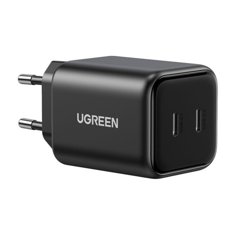 
USB-C GaN 45W sieninis įkroviklis – juodas
