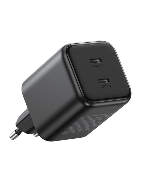 
USB-C GaN 45W sieninis įkroviklis – juodas
