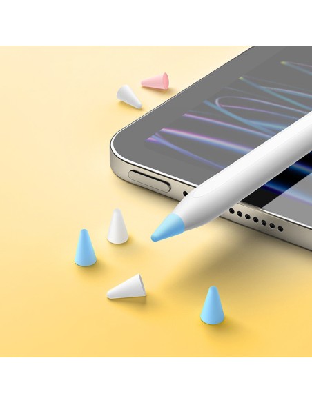 Silikoniniai rašiklio antgaliai balta mėlyna rožinė vidutinė 12vnt. Silikoniniai rašiklio antgaliai balta mėlyna rožinė vidutinė 12vnt.