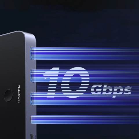 
USB-C USB-A 10Gb/ s jungiklis – pilkas
