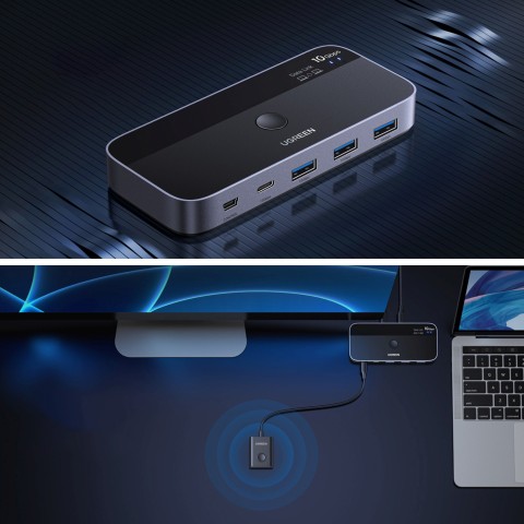 
USB-C USB-A 10Gb/ s jungiklis – pilkas
