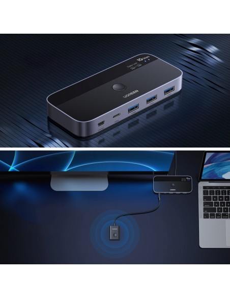 
USB-C USB-A 10Gb/ s jungiklis – pilkas
