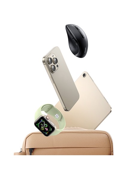 
Belaidė ergonomiška optinė pelė, 5 mygtukai, 1600 DPI - juoda

