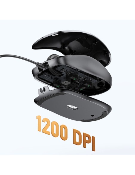 
Laidinė optinė pelė 1200 DPI - juoda
