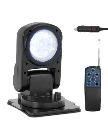 Priekinis žibintas LED prožektoriaus lempa su magnetiniu pagrindu ir nuotolinio valdymo pulteliu automobiliniam laivui 9-32V 360 Priekinis žibintas LED prožektoriaus lempa su magnetiniu pagrindu ir nuotolinio valdymo pulteliu automobiliniam laivui 9-32V 360