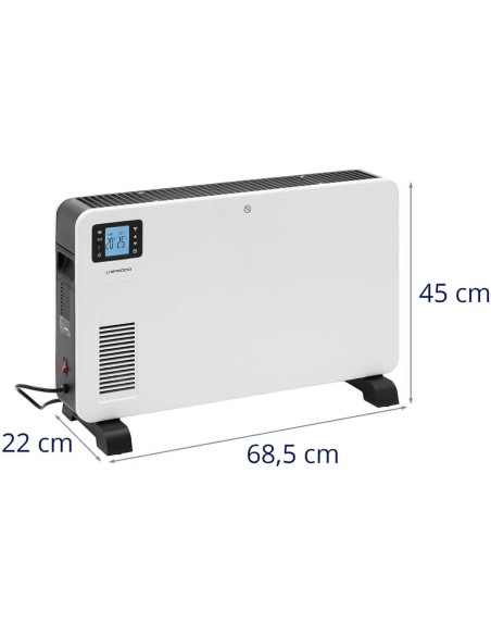Elektrinis konvektorinis šildytuvas su nuotoliniu valdymu iki 25 m2 LCD 2300 W