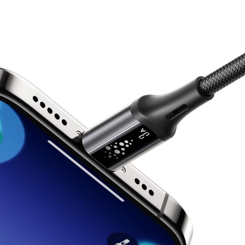 
USB-A laidas – iPhone Lightning S-A60 StarTalk 3A 1.2m – juodas
