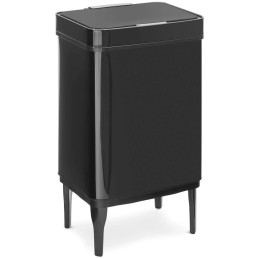 Automatinė šiukšlių dėžė ant kojų 45 l - juoda