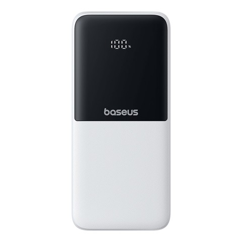 
„Lipow“ 10000mAh 22,5W išorinė baterija su integruotu USB-C „iPhone“ „Lightning“ laidu – balta
