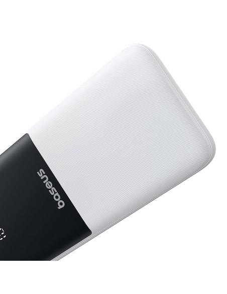 
„Lipow“ 10000mAh 22,5W išorinė baterija su integruotu USB-C „iPhone“ „Lightning“ laidu – balta
