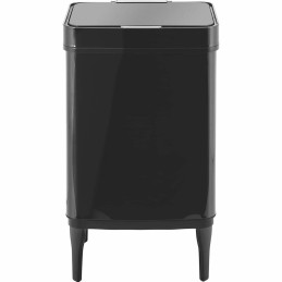 Automatinė šiukšlių dėžė ant kojų 45 l - juoda