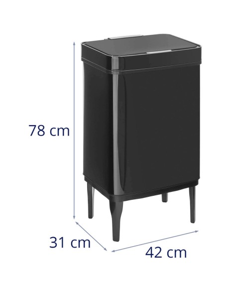 Automatinė šiukšlių dėžė ant kojų 45 l - juoda Automatinė šiukšlių dėžė ant kojų 45 l - juoda